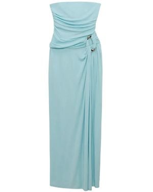 Jonathan Simkhai Emma Strapless Bustier Bodycon Maxi Gown - Blue