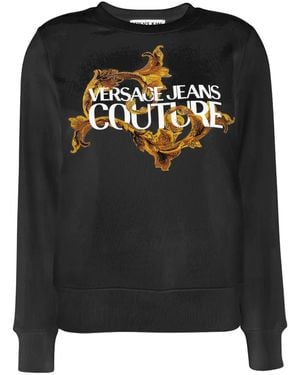 Versace Jeans Couture Logo-Print Sweatshirt - Black
