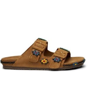 BAZISZT Sambla Fringed Sandals - Brown