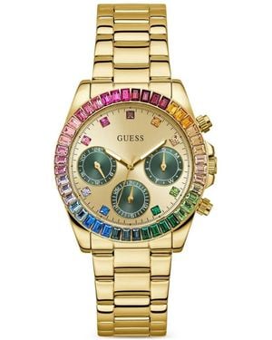 Guess Crystal 36Mm Watch - Metallic