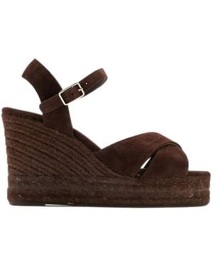 Castañer Blaudell Suede Espadrilles - Brown