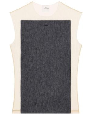 Courreges T-Shirts And Polos Sandblack - Grau