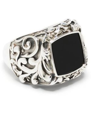 Emanuele Bicocchi Anello Arabesque Stone - Metallizzato