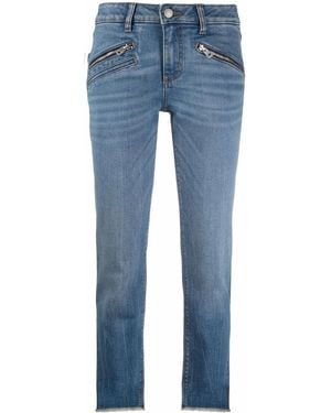 Zadig & Voltaire Ava Slim-Cut Cropped Jeans - Blue