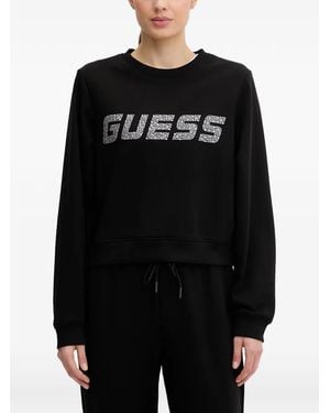Guess Sweater Verfraaid Met Stras - Zwart
