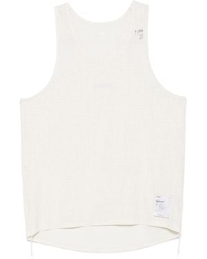 Satisfy Pierced-Detail Sleeveless T-Shirt - White