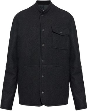 Moncler Buttoned Pocket Shirt Jacket - Blue