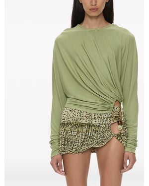 Christopher Esber Cut-Out T-Shirt - Green