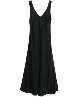 Dixie V-Neck Midi Dress - Black