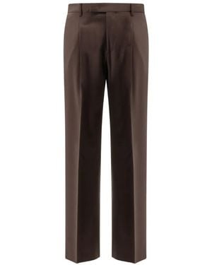 Germano 1952 Berlin Fit Pleated Trousers - Brown