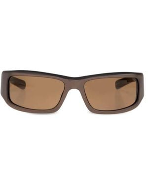 Jacquemus Rectangle-Frame Sunglasses - Brown