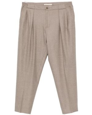 Briglia 1949 Pleated Tapered Pants - White