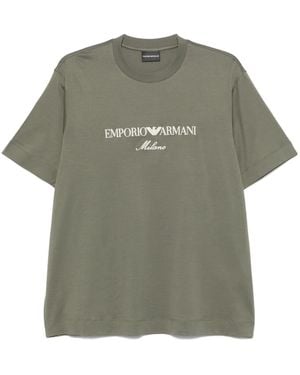 Emporio Armani ロゴ Tシャツ - グリーン