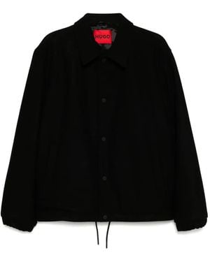 HUGO Adjustable Hem Coach Jacket - Black