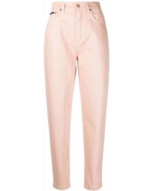Dolce & Gabbana Tapered High-Waisted Pants - Pink