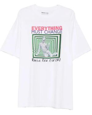 Martine Rose Graphic-print oversized T-shirt - Weiß