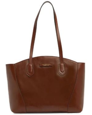 The Bridge Leather Shoulder Bag - Brown
