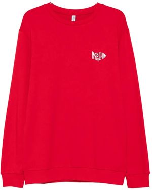 Moschino Logo-Embroidered Sweatshirt