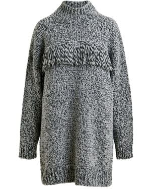 Essentiel Antwerp And Wool-Blend Jumper With Fringe Details - Grey