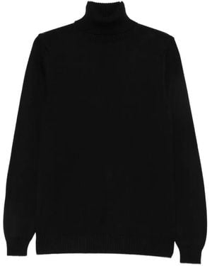 Jeordie's Ribbed-Knit Roll-Neck Jumper - Black
