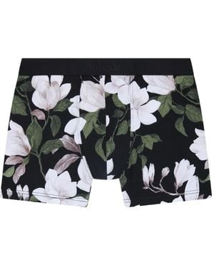 Aubade Floral-Print Boxers - Black