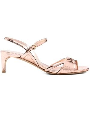 Roberto Del Carlo Criss-Cross Strap Sandals - Pink
