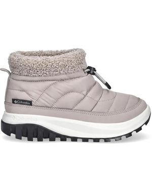 Columbia Snowtrot Shorty Quilted Boots - White