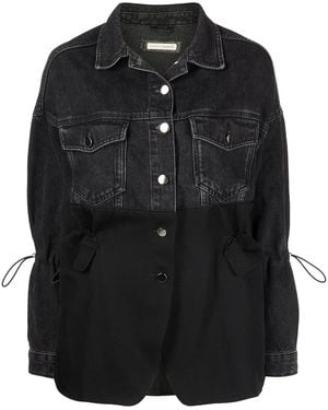 ROMEO HUNTE The Bond St. Denim-Panel Jacket - Black