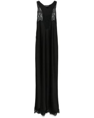 Balenciaga Midikleid Aus Satin - Schwarz