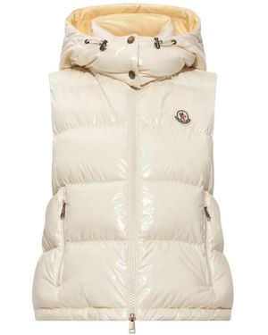 Moncler Niverolle Hooded Puffer Gilet - Natural