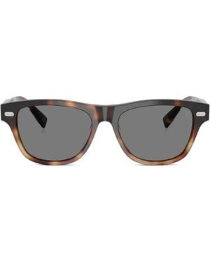 Brunello Cucinelli Tortoiseshell Square-Frame Sunglasses - Grey