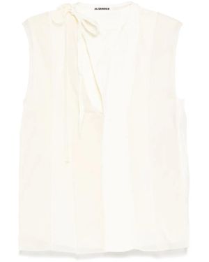 Jil Sander Panelled Tank Top - White