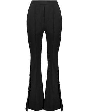 Ellery Embellished Flared Trousers - Black