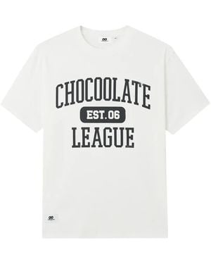 Chocoolate Slogan-Print T-Shirt - White