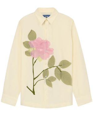 Kidsuper Flower Appliqué Shirt - White