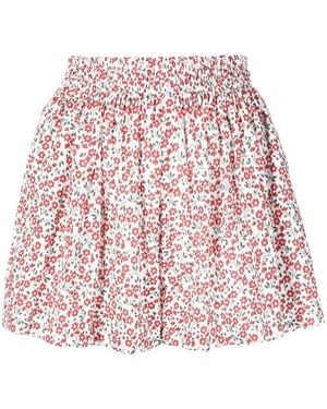 Bambah Floral-Print Shorts - Red