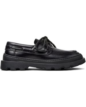 Camper Loafer Mit Schnürdetail - Schwarz