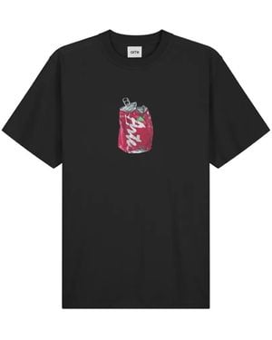 Arte' Camiseta Con Estampado Gráfico - Negro