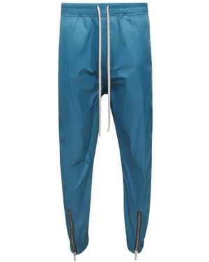 Rick Owens Tecuatl Drawstring Track Trousers - Blue