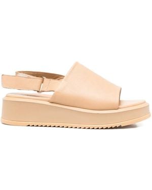 SERGIO MORETTI FIRENZE Touch-Strap Sandals - Natural