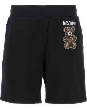 Moschino テディベア バミューダショーツ - ブラック