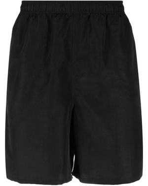 Stussy Logo Nylon Swim Shorts - Black