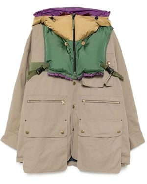 Kolor Removable-Hood Jacket - Green
