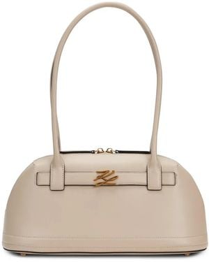 KARL LAGERFELD Mittelgroße K/Autograph Schultertasche - Natur