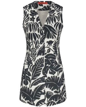 Simon Miller Carob Acapulco-Print Mini Dress - Black