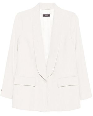 Peserico Corduroy Blazer - White