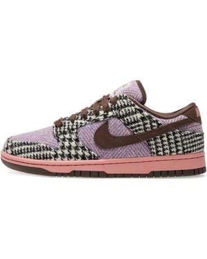 Nike X Harris Tweed Dunk Low Sneakers - Brown