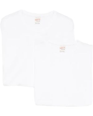 Whitesville Lot De 2 T-Shirts En Coton - Blanc