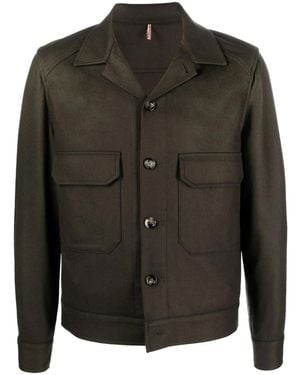 Dell'Oglio Long-Sleeve Button-Up Shirt - Black