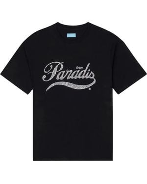 3.PARADIS Crystal-Embellished Logo T-Shirt - Black
